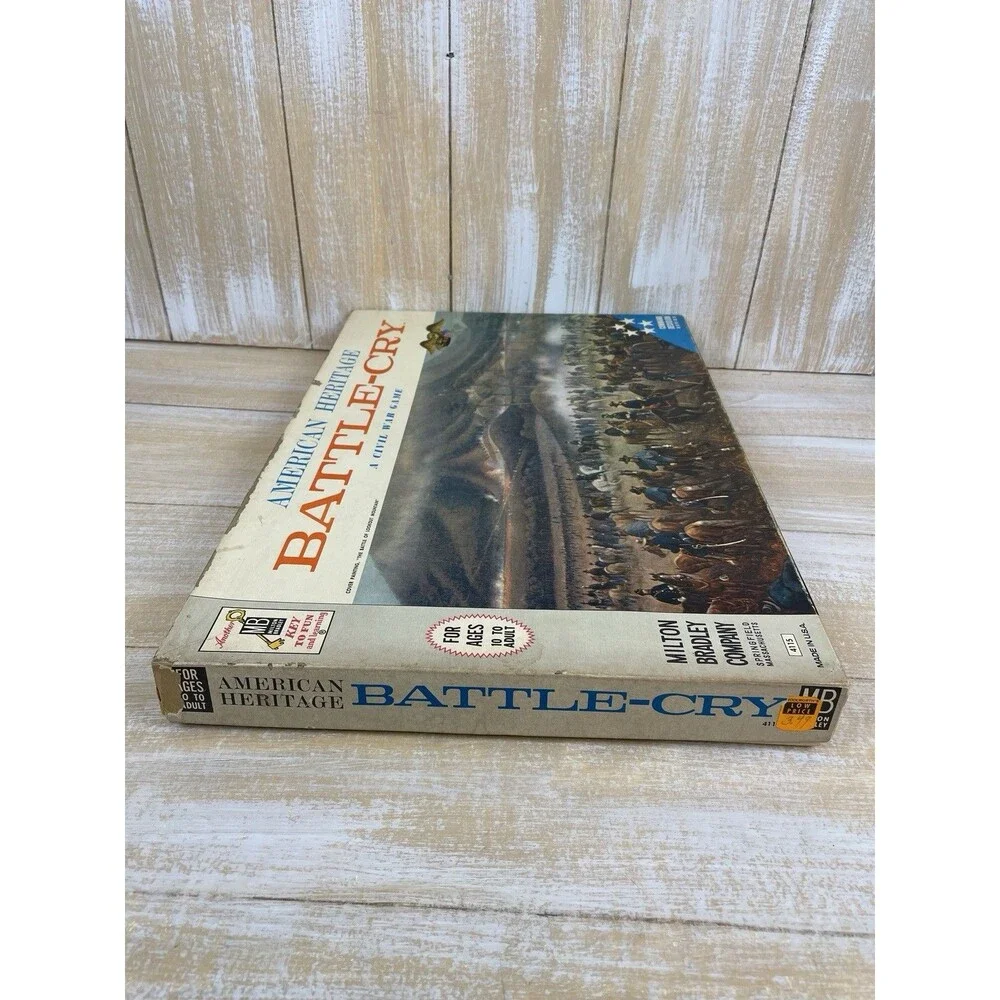 American Heritage Battle-Cry A Civil War Board Game #4115 MB 1962 Complete